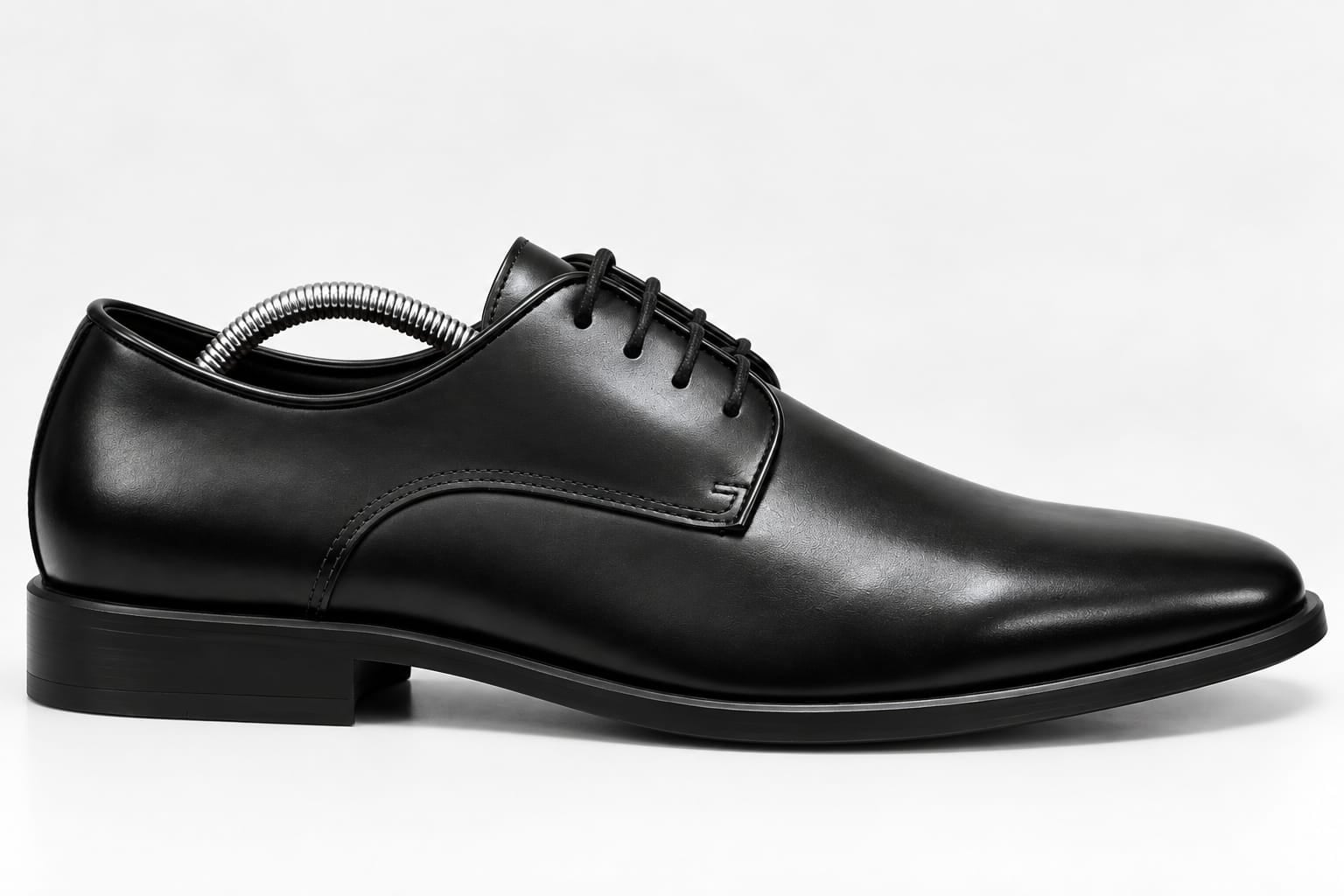 Joseph Abboud Black Leather Derby Dress Shoes - view 2