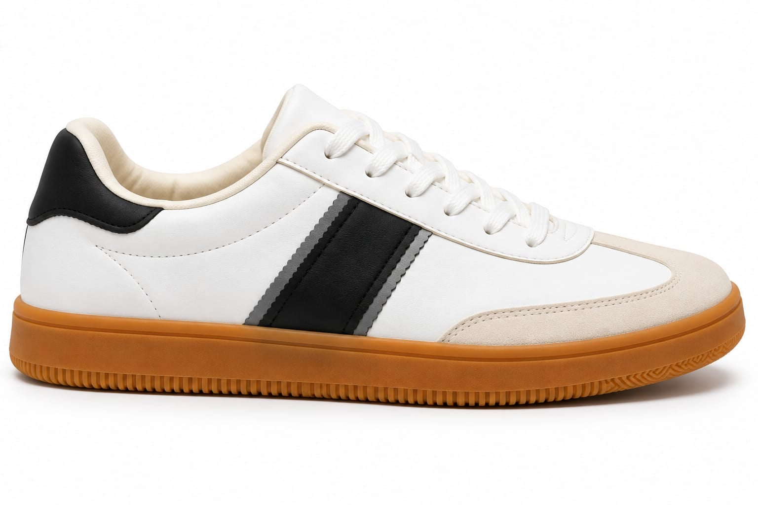 Unbranded Retro Stripe Gum-Sole Sneakers - view 2