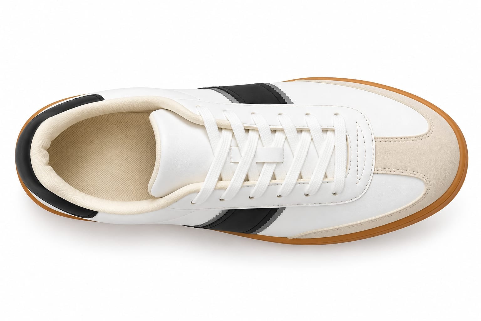 Unbranded Retro Stripe Gum-Sole Sneakers - view 4