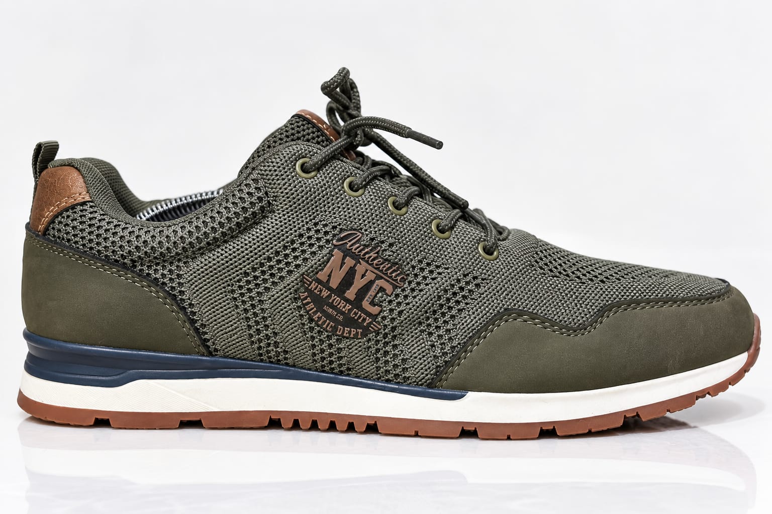Memphis One Olive Mesh Lifestyle Sneakers detail